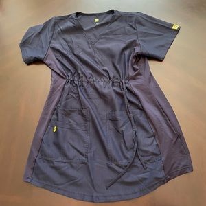 WonderWink Navy Maternity Scrubs (top & bottom) Small